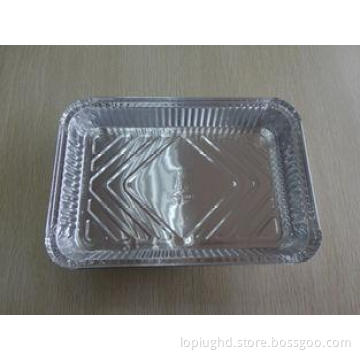 Aluminium Foil Food Containers Rectangle With Cardboard Lid